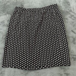 J. Crew Factory Floral Pull On Skirt 3X 3XL Front Slit Lined